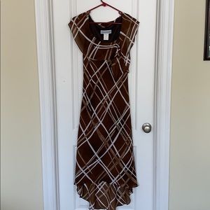 Jessica Howard brown sleeveless summer dress